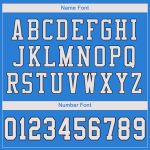 Personalized Powder Blue White-Navy Mesh Authentic Football Jersey Team Custom Name and Number