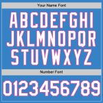 Personalized Powder Blue White-Pink Authentic Sleeveless Baseball Jersey Team Custom Name and Number