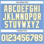 Personalized Powder Blue White Pinstripe Yellow Authentic Baseball Jersey Team Custom Name and Number