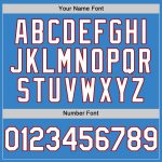 Personalized Powder Blue White-Red Authentic Sleeveless Baseball Jersey