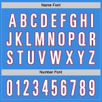 Personalized Powder Blue White-Red Hockey Jersey Team Custom Name and Number