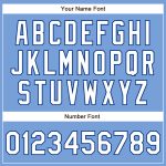 Personalized Powder Blue White-Royal Authentic Baseball Jersey Team Custom Name and Number
