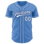 Personalized Powder Blue White-Royal Authentic Baseball Jersey Team Custom Name and Number