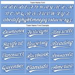 Personalized Powder Blue White-Royal Authentic Baseball Jersey Team Custom Name and Number