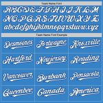 Personalized Powder Blue White-Royal Authentic Sleeveless Baseball Jersey Team Custom Name and Number