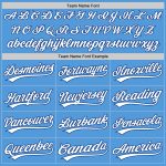 Personalized Powder Blue White-Royal Performance Vapor Golf Polo Shirt Team Custom Name and Number
