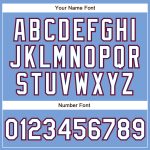 Personalized Powder Blue White Royal-Red Authentic Baseball Jersey Team Custom Name and Number