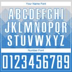 Personalized Powder Blue White Sublimation Soccer Uniform Jersey Team Custom Name and Number