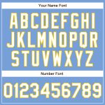 Personalized Powder Blue White-Yellow Authentic Baseball Jersey Team Custom Name and Number