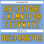 Personalized Powder Blue Yellow-Black Authentic Baseball Jersey Team Custom Name and Number