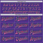 Personalized Purple Aqua Black-Pink Bomber Full-Snap Varsity Letterman Jacket Team Custom Name and Number