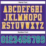 Personalized Purple Aqua-Gold Mesh Authentic Football Jersey Team Custom Name and Number