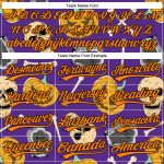 Personalized Purple Bay Orange-Black 3D Pattern Halloween Skull Authentic Baseball Jersey