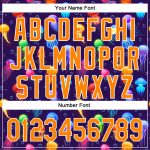 Personalized Purple Bay Orange-White 3D Pattern Design Colorful Cartoon Jellyfish Authentic Baseball Jersey Team Custom Name and Number