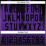 Personalized Purple Black 3D Pattern Design Abstract Shape Authentic Baseball Jersey Team Custom Name and Number