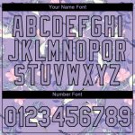 Personalized Purple Black 3D Pattern Design Animal Crane Performance T-Shirt Team Custom Name and Number