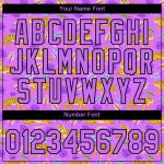Personalized Purple Black 3D Pattern Design Tiger Performance T-Shirt Team Custom Name and Number