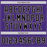Personalized Purple Black-Cream 3 Colors Arm Shapes Authentic Baseball Jersey Team Custom Name and Number
