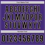 Personalized Purple Black-Cream Authentic Baseball Jersey Team Custom Name and Number