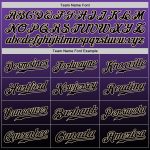 Personalized Purple Black-Cream Authentic Fade Fashion Baseball Jersey Team Custom Name and Number