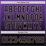 Personalized Purple Black-Cream Authentic Fade Fashion Baseball Jersey Team Custom Name and Number