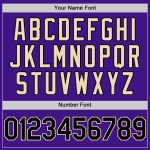 Personalized Purple Black-Cream Authentic Throwback Baseball Jersey Team Custom Name and Number