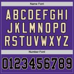 Personalized Purple Black-Cream Mesh Authentic Throwback Football Jersey Team Custom Name and Number