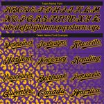 Personalized Purple Black-Gold 3D Pattern Design Leopard Print Fade Fashion Authentic Baseball Jersey Team Custom Name and Number
