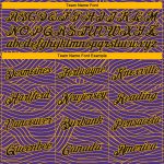Personalized Purple Black-Gold Authentic City Edition Basketball Jersey