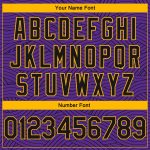 Personalized Purple Black-Gold Authentic City Edition Basketball Jersey Team Custom Name and Number