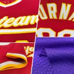Personalized Purple Black-Gold Authentic Throwback Baseball Jersey Team Custom Name and Number