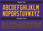 Personalized Purple Black-Gold Mesh Drift Fashion Football Jersey Team Custom Name and Number