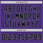 Personalized Purple Black-Gray 3 Colors Arm Shapes Authentic Baseball Jersey Team Custom Name and Number