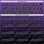 Personalized Purple Black-Gray Authentic Fade Fashion Baseball Jersey Team Custom Name and Number