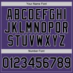 Personalized Purple Black-Gray Authentic Softball Jersey Team Custom Name and Number