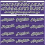 Personalized Purple Black-Gray Authentic Throwback Rib-Knit Baseball Jersey Shirt Team Custom Name and Number