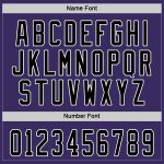 Personalized Purple Black-Gray Hockey Jersey Team Custom Name and Number