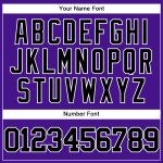 Personalized Purple Black-Gray Mesh Authentic Throwback Baseball Jersey