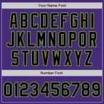 Personalized Purple Black-Neon Green Authentic Baseball Jersey Team Custom Name and Number