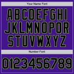 Personalized Purple Black-Neon Green Mesh Authentic Throwback Baseball Jersey Team Custom Name and Number