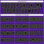 Personalized Purple Black-Neon Green Mesh Authentic Throwback Baseball Jersey