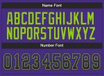 Personalized Purple Black-Neon Green Mesh Drift Fashion Football Jersey Team Custom Name and Number