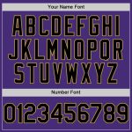 Personalized Purple Black-Old Gold Authentic Sleeveless Baseball Jersey Team Custom Name and Number
