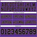 Personalized Purple Black-Old Gold Authentic Throwback Basketball Shorts Team Custom Name and Number