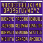 Personalized Purple Black-Old Gold Mesh Authentic Throwback Baseball Jersey