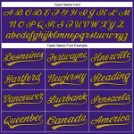 Personalized Purple Black-Old Gold Performance Vapor Golf Polo Shirt Team Custom Name and Number