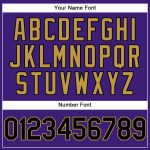 Personalized Purple Black-Old Gold Performance Vapor Golf Polo Shirt Team Custom Name and Number