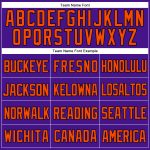 Personalized Purple Black-Orange Mesh Authentic Throwback Baseball Jersey