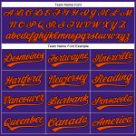 Personalized Purple Black-Orange Performance Vapor Golf Polo Shirt Team Custom Name and Number