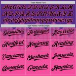 Personalized Purple Black-Pink 3D Pattern Design Gradient Square Shapes Authentic Baseball Jersey Team Custom Name and Number